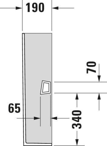 Duravit Standsäule D-Neo aus Keramik – 190 x 170 x 720 mm, bodenstehend, Weiß
