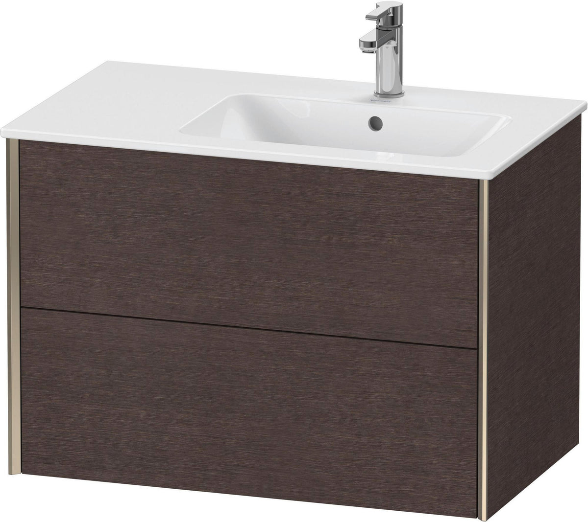DURAVIT XViu Waschtischunterbau wandhängend 810 mm, 2 Schubkästen, weiß matt