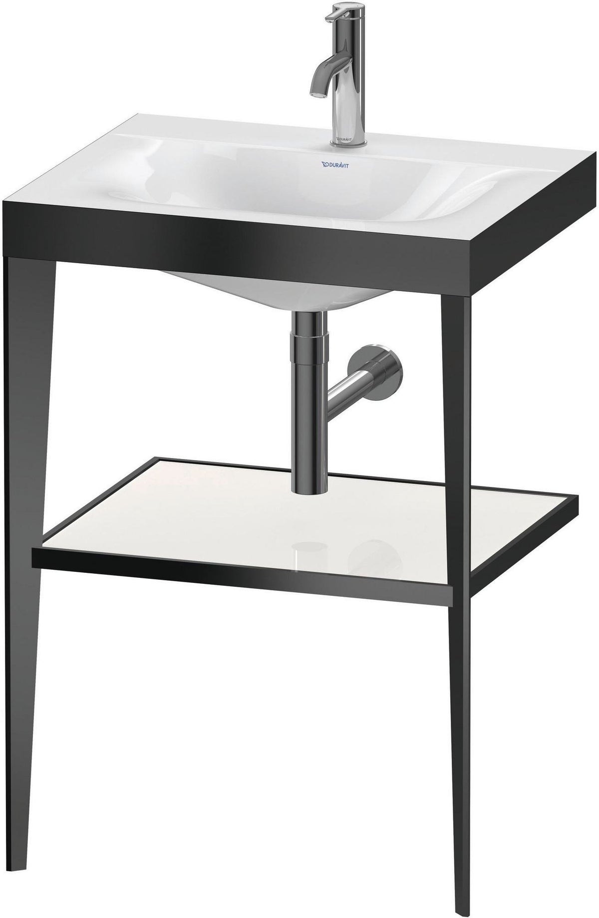 DURAVIT XViu c-bonded Waschtischset 600 mm champagner matt apricot pearl