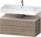eiche terra / Nische taupe matt / Eiche