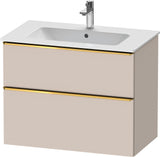 Duravit D-Neo Waschtischunterbau 810 mm betongrau matt mit Soft-Close-Auszug