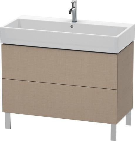 Duravit L-Cube Waschtischunterbau 984 mm Amerikanisch Nussbaum mit Tip-On-Technik