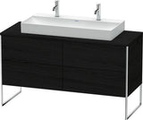 Duravit XSquare Waschtischunterbau 1400 mm mit integriertem Fußgestell, Becken rechts, für Vero Air und DuraSquare