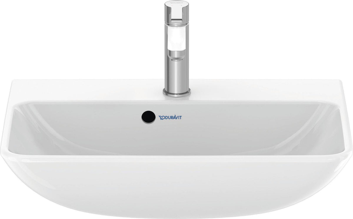 DURAVIT Waschtisch ME by Starck 600 mm Weiß Seidenmatt mit Überlauf und 1 Hahnloch