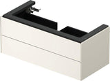 DURAVIT White Tulip Waschtischunterbau 984 mm, 2 Schubkästen, weiß seidenmatt