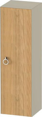 DURAVIT Halbhochschrank White Tulip 1320 mm Nussbaum Taupe mit Griff links