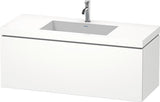 Duravit L-Cube Waschtischset 1200x480mm mit Vero Air Möbelwaschtisch, wandhängend, ohne Überlauf