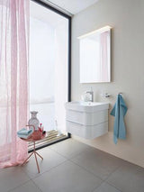 DURAVIT Möbelwaschtisch Happy D.2 600 mm mit Überlauf, 1 Hahnloch, weiß