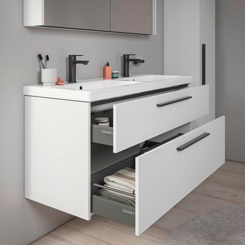 DURAVIT D-Code 2.0 Waschtischunterbau 1184 mm mit Schubkasten und Soft-Close in Weiß Matt