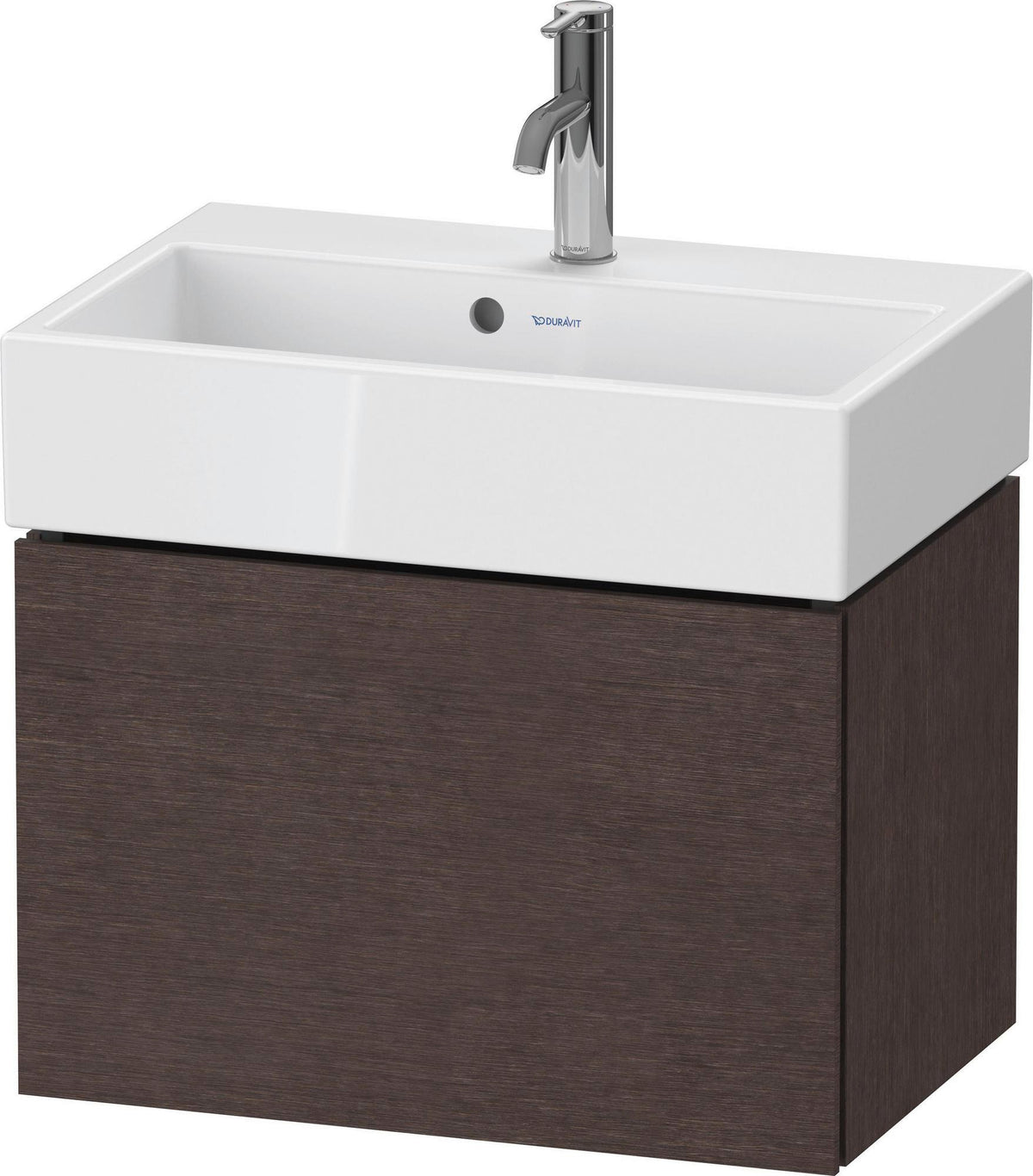 DURAVIT L-Cube Waschtischunterbau wandhängend 584 mm Weiß Matt mit 1 Auszug und Tip-On-Technik