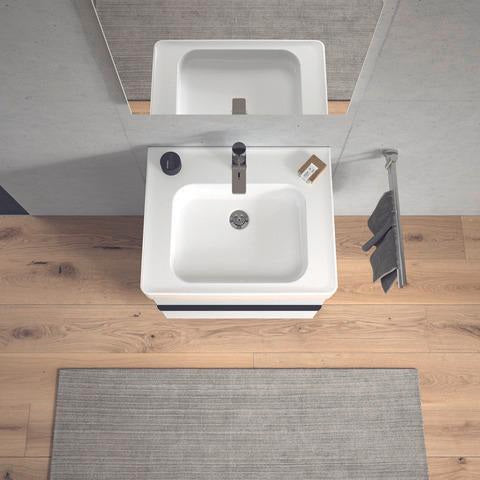 DURAVIT Soleil by Starck Möbelwaschtisch 600 mm Weiß mit Überlauf und 1 Hahnloch