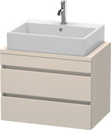 Duravit DuraStyle Konsolenunterschrank 700 mm betongrau matt mit 2 Schubkästen