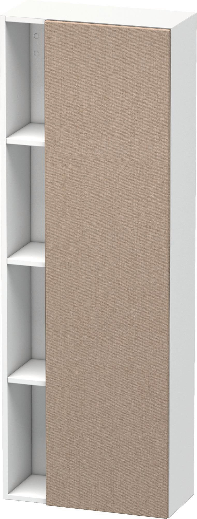 DURAVIT DuraStyle Hochschrank 1400 mm, 1 Tür links, weiß matt – wandhängend mit Soft-Close