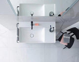 DURAVIT DuraSquare Metallkonsole mit Handtuchhalter links/rechts, chrom – 865 mm