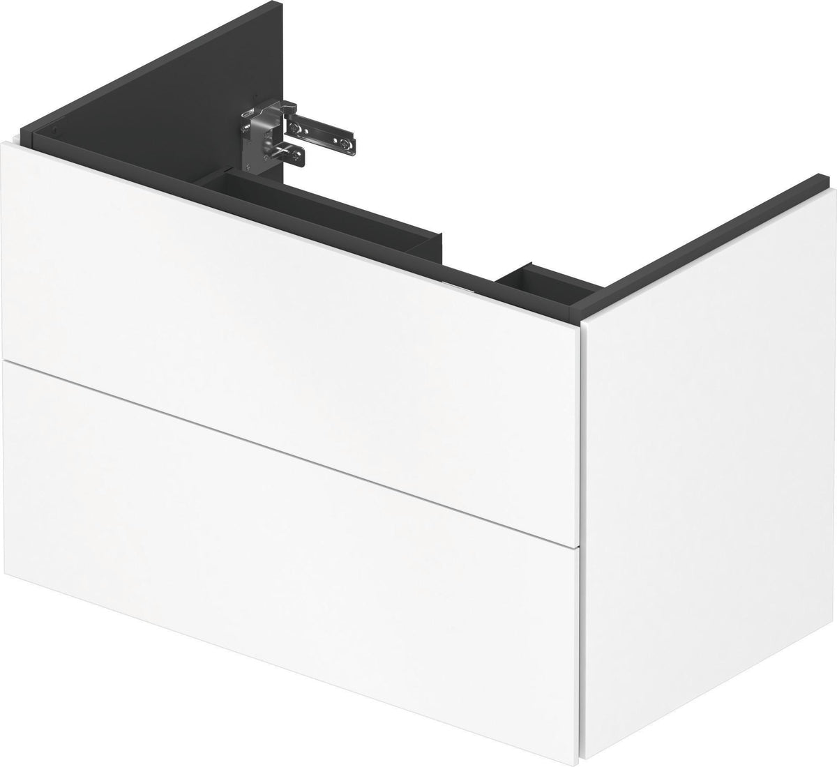 Duravit L-Cube Waschtischunterbau 820 mm taupe matt mit 2 Schubkästen und Tip-On-Technik