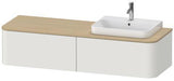 Duravit Waschtischunterbau Happy D.2 Plus 1600 mm taupe supermatt mit Innenbeleuchtung