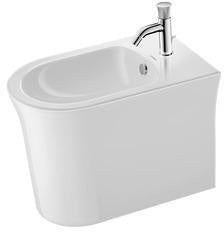 DURAVIT Standbidet White Tulip 580 mm von Philippe Starck – Weiß, mit Überlauf und WonderGliss