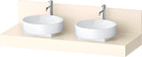 DURAVIT Balcoon Konsole 1400 mm mit Ausschnitt links – Elfenbein Matt