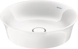 DURAVIT White Tulip Aufsatzbecken 430 mm weiß ohne Überlauf mit WonderGliss