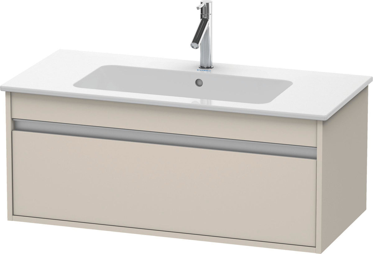 DURAVIT Ketho Waschtischunterbau 1000 mm betongrau matt mit 1 Auszug – ME by Starck Design