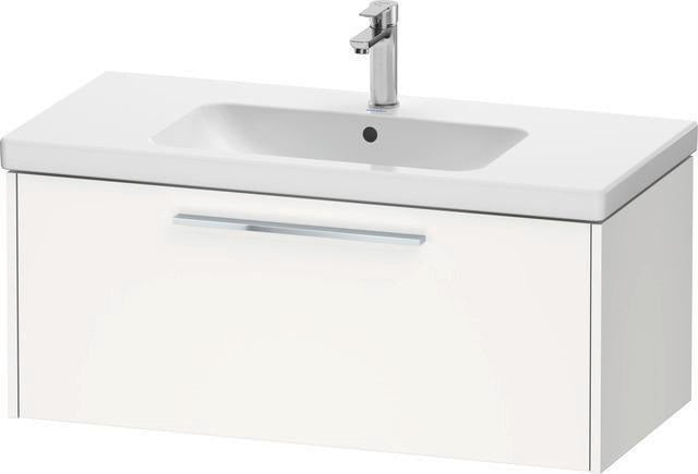 DURAVIT D-Code 2.0 Waschtischunterbau wandhängend 984 mm Weiß Hochglanz mit Auszug und Soft-Close
