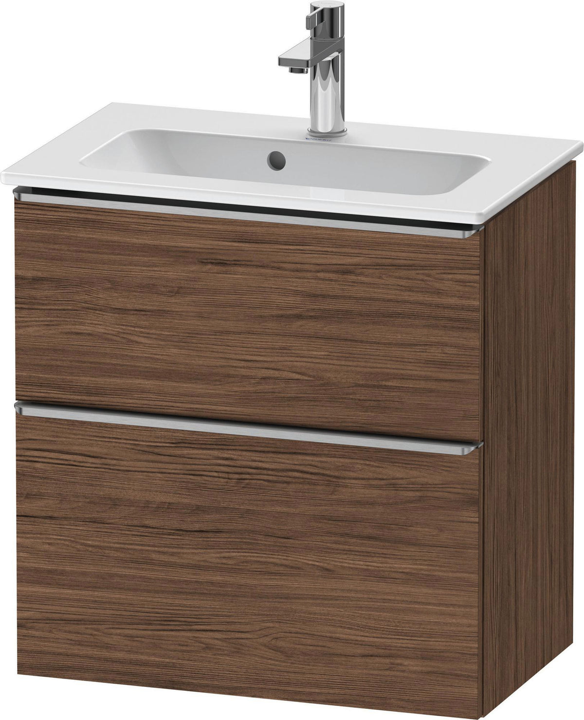 Duravit D-Neo Waschtischunterbau 610 mm betongrau matt mit Soft-Close und Bronze-Griff