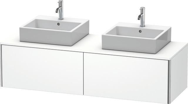 Duravit XSquare Waschtischunterbau 1600 mm wandhängend 2 Auszüge Sanitär-Ahorn seidig-matt