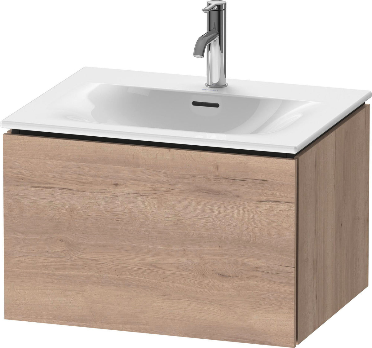 Duravit L-Cube Waschtischunterbau 620 mm weiß matt, 1 Auszug, wandhängend, Tip-On