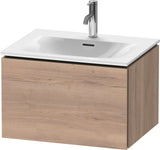 Duravit L-Cube Waschtischunterbau 620 mm weiß matt, 1 Auszug, wandhängend, Tip-On