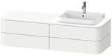 Duravit Waschtischunterbau Happy D.2 Plus 1600 mm taupe supermatt mit 4 Schubkästen
