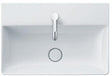 Duravit DuraSquare Möbel-Waschtisch 600 mm ohne Überlauf, mit Hahnlochbank, weiß