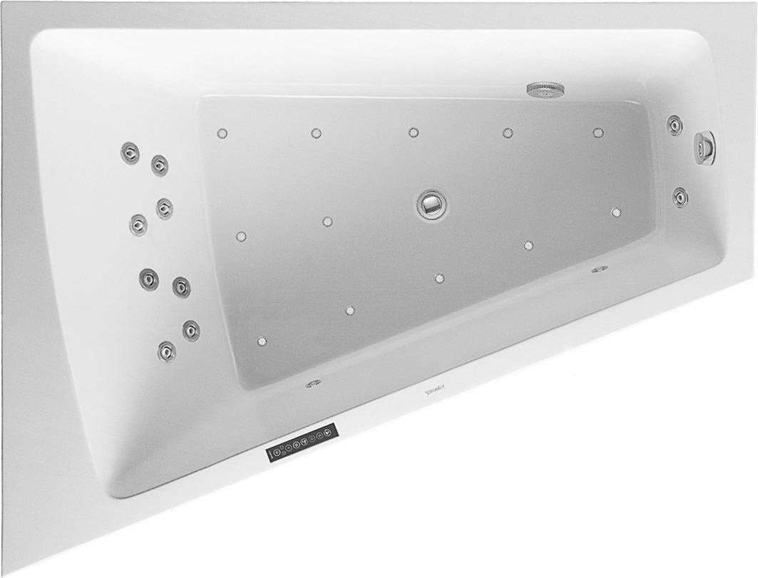 DURAVIT Paiova Whirlwanne 1700x1300 mm Weiß mit Air-System und Acrylverkleidung