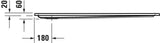 DURAVIT Starck Slimline Duschwanne 1200x800 mm Weiß Sanitäracryl mit Antislip