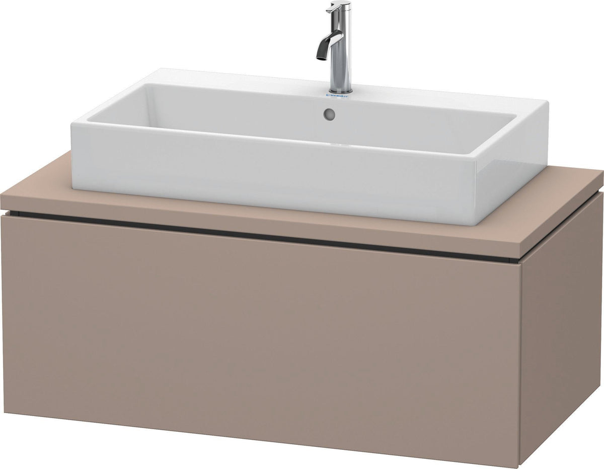 DURAVIT L-Cube Konsolenunterschrank 1020 mm betongrau matt mit 1 Auszug und Tip-on-Technik