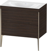 DURAVIT XViu c-bonded Waschtischset 800 mm bodenstehend mit 2 Auszügen und Tip-on Technik