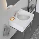 DURAVIT Design Classics Wandwaschtisch 615 mm, Becken links, mit Überlauf, weiß