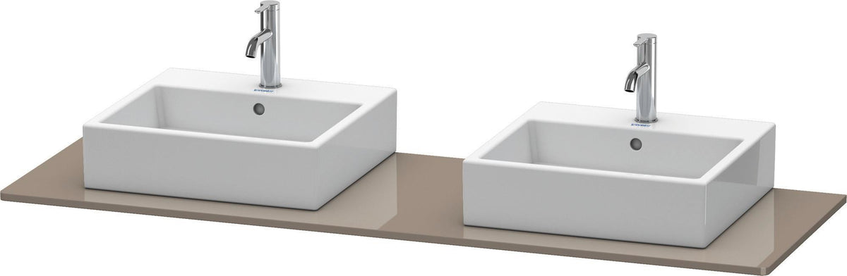 DURAVIT XSquare Konsole 1600 mm mit zwei Ausschnitten – Weiß Seidenmatt
