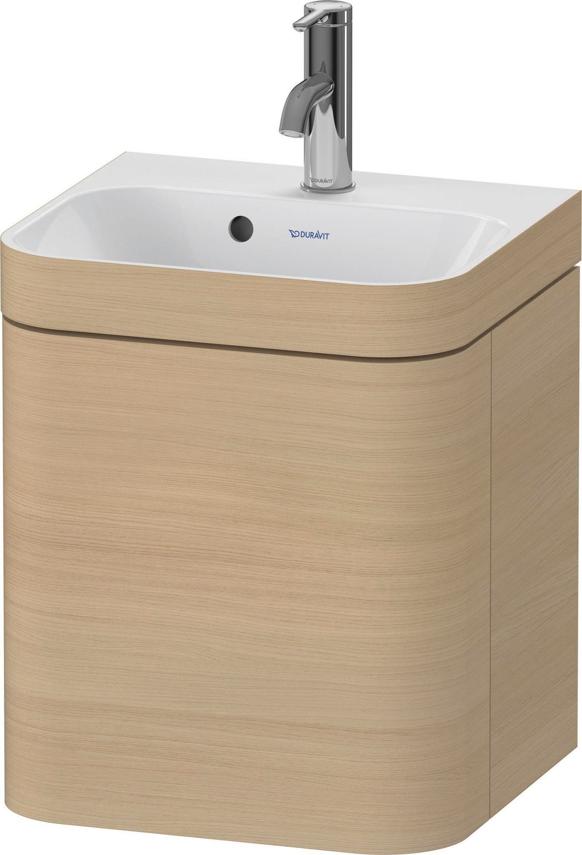 DURAVIT Happy D.2 c-bonded Waschtischset 400x360x480 mm mit 1 Tür links, Taupe seidenmatt