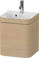 DURAVIT Happy D.2 c-bonded Waschtischset 400x360x480 mm mit 1 Tür links, Taupe seidenmatt