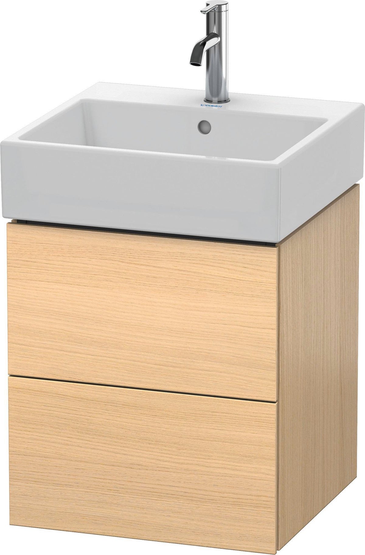 DURAVIT L-Cube Waschtischunterbau 544x484x459 mm, 2 Schubkästen, Weiß Matt, Wandmontage