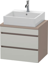 DURAVIT DuraStyle Konsolenunterschrank 600 mm betongrau matt mit 2 Schubkästen und Soft-Close
