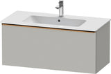 Duravit D-Neo Waschtischunterbau 1010 mm, 1 Auszug, Weiß Matt, Griff Bronze Gebürstet, Wandhängend