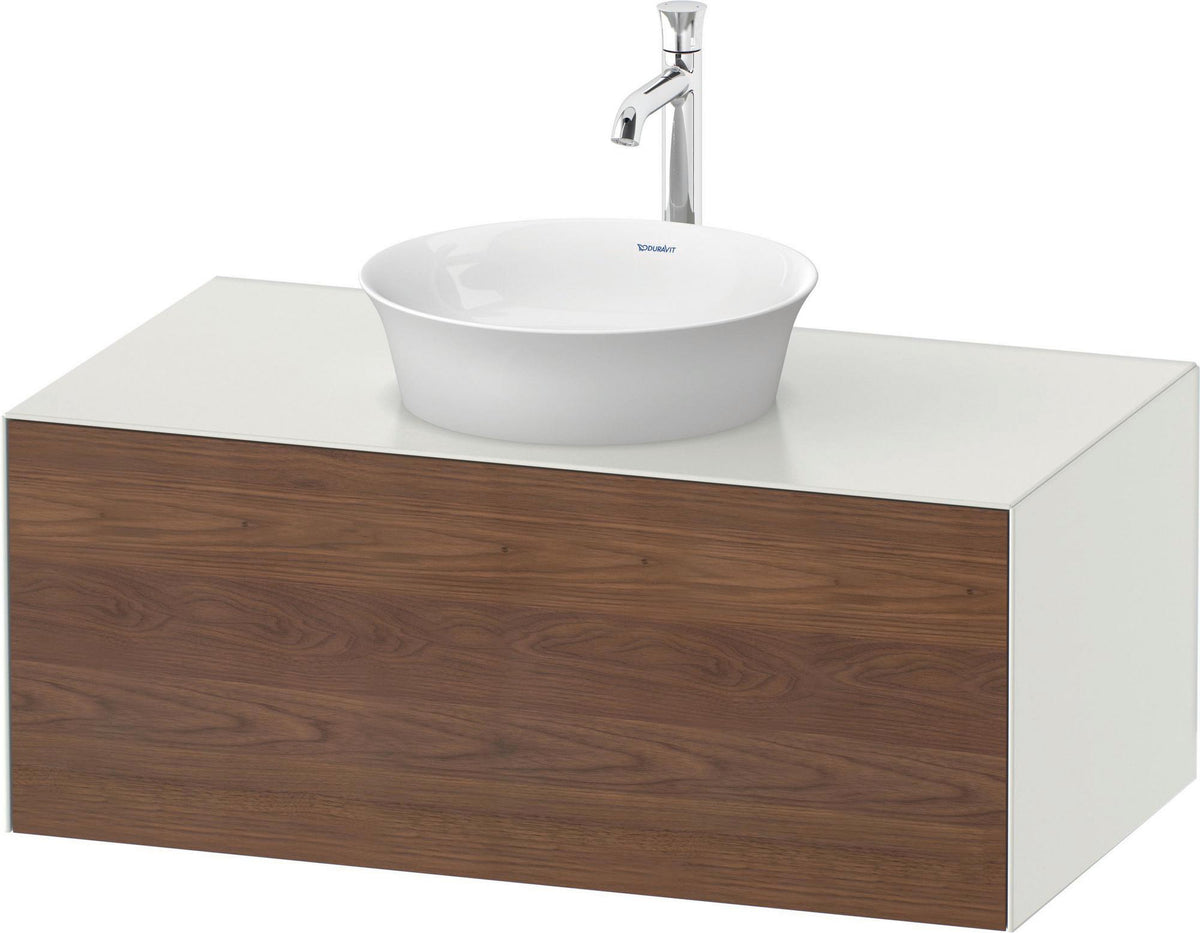 DURAVIT White Tulip Waschtischunterbau 1000 mm Taupe Seidenmatt mit LED & Tip-On