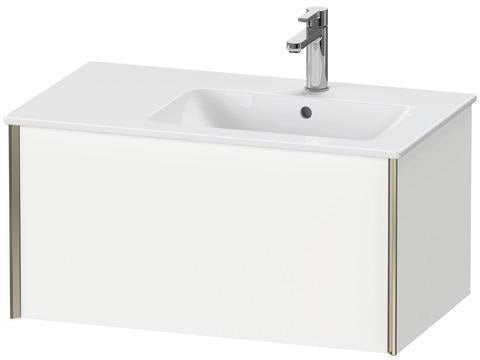 Duravit Waschtischunterbau XVIU 810 mm weiß matt mit Tip-On-Technik und Auszug