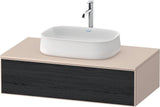 Duravit Zencha Konsolen-Waschtischunterbau 1000 mm Eiche Anthrazit mit 1 Auszug