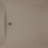DURAVIT Sustano Duschwanne 800x800x30 Mineralguss Greige Matt – Quadratisch, Bodenbündig, Rutschhemmend