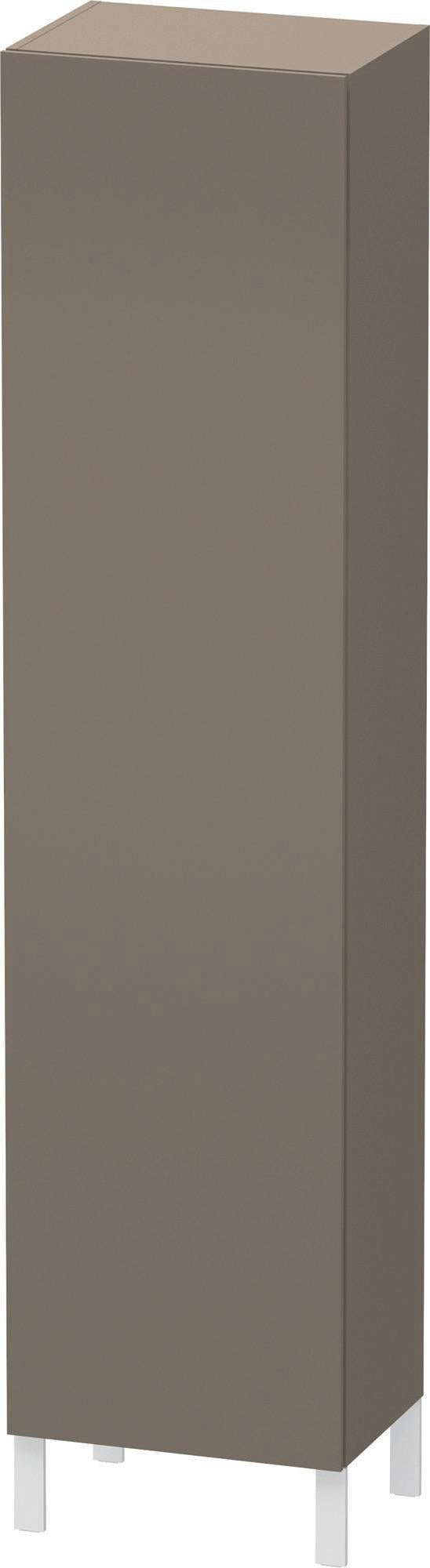 Duravit L-Cube Hochschrank 500 mm flannel grey seidenmatt, 1 Tür links, wandhängend