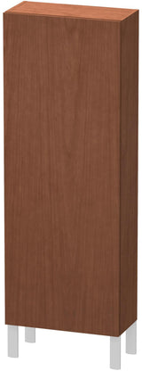 Duravit L-Cube Halbhochschrank 500 mm, 1 Tür links, amerikanisch Nussbaum, wandhängend
