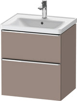Duravit D-Neo Waschtischunterbau 584 mm betongrau matt mit Auszug und Schubkasten