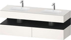 weiß / QA EWT m.Kon-WTU,1600x550x600mm,WPl:2 Ni-Bel,Weiß Superm,Ni:Eiche Schw.M,Deko